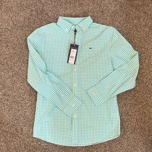 Boy’s Green Checkered Shirt
